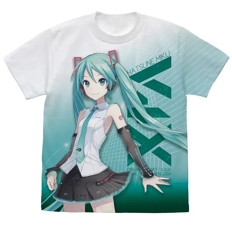 Anime Hatsune Miku Printed Kawaii T-Shirt