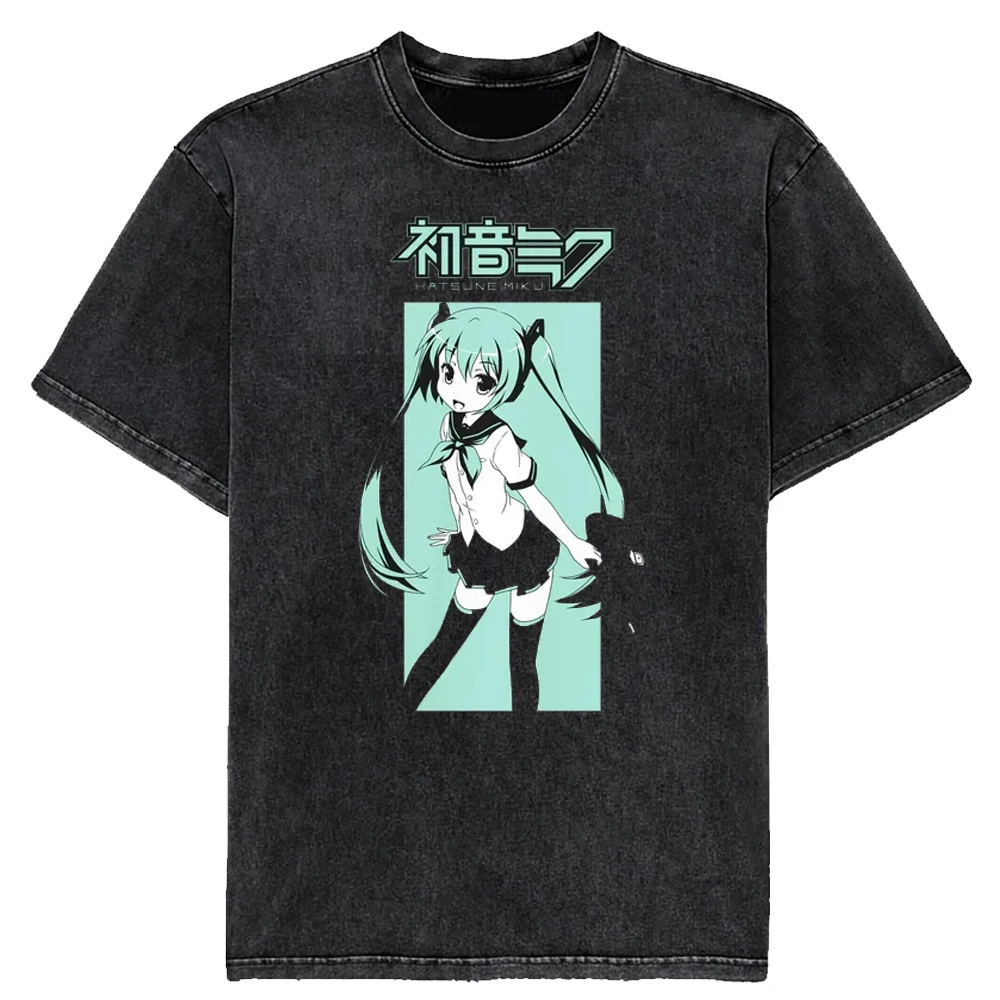 Kawaii Anime Hatsune Miku Printed T-Shirt