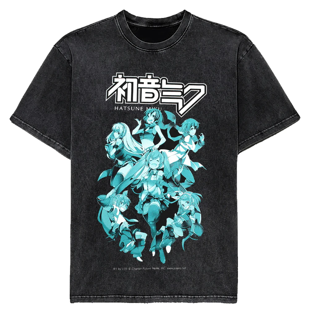 Kawaii Anime Hatsune Miku Printed T-Shirt