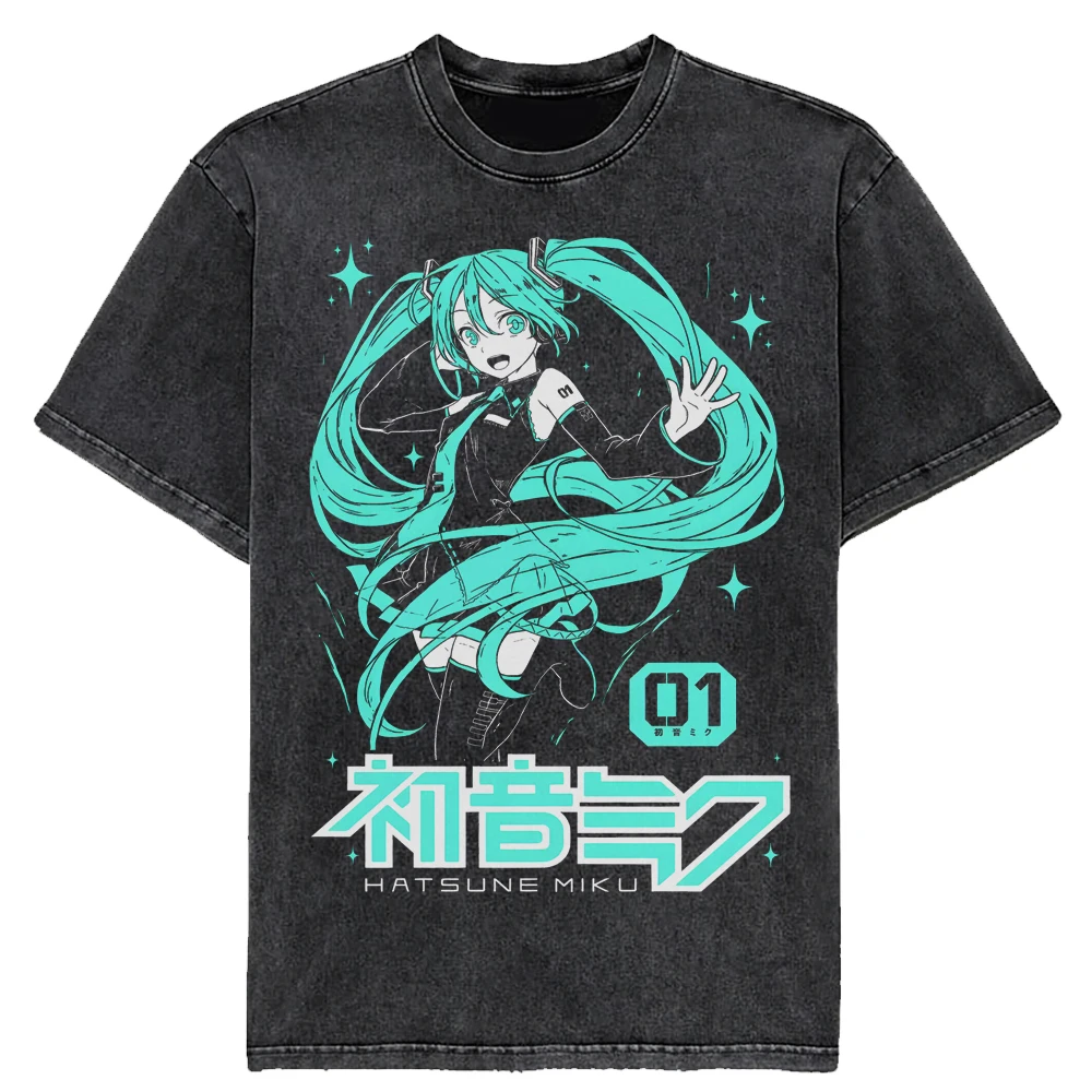 Kawaii Anime Hatsune Miku Printed T-Shirt