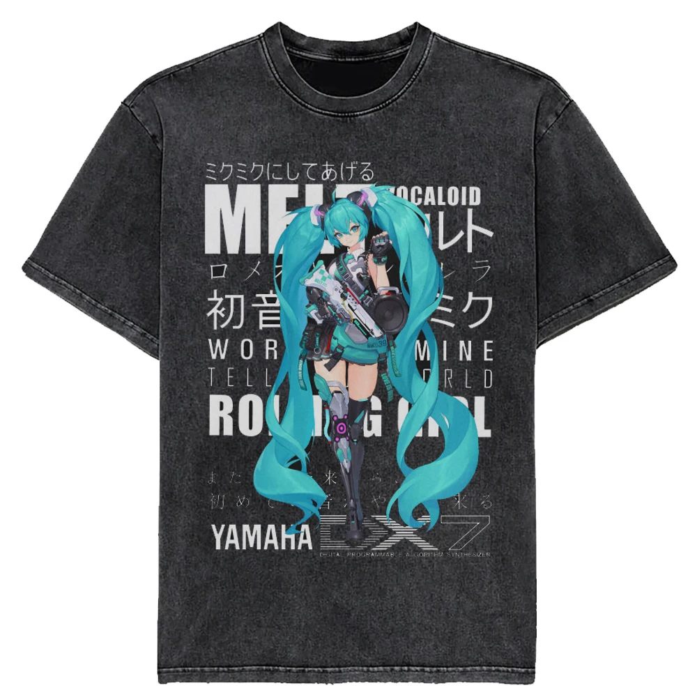 Kawaii Anime Hatsune Miku Printed T-Shirt