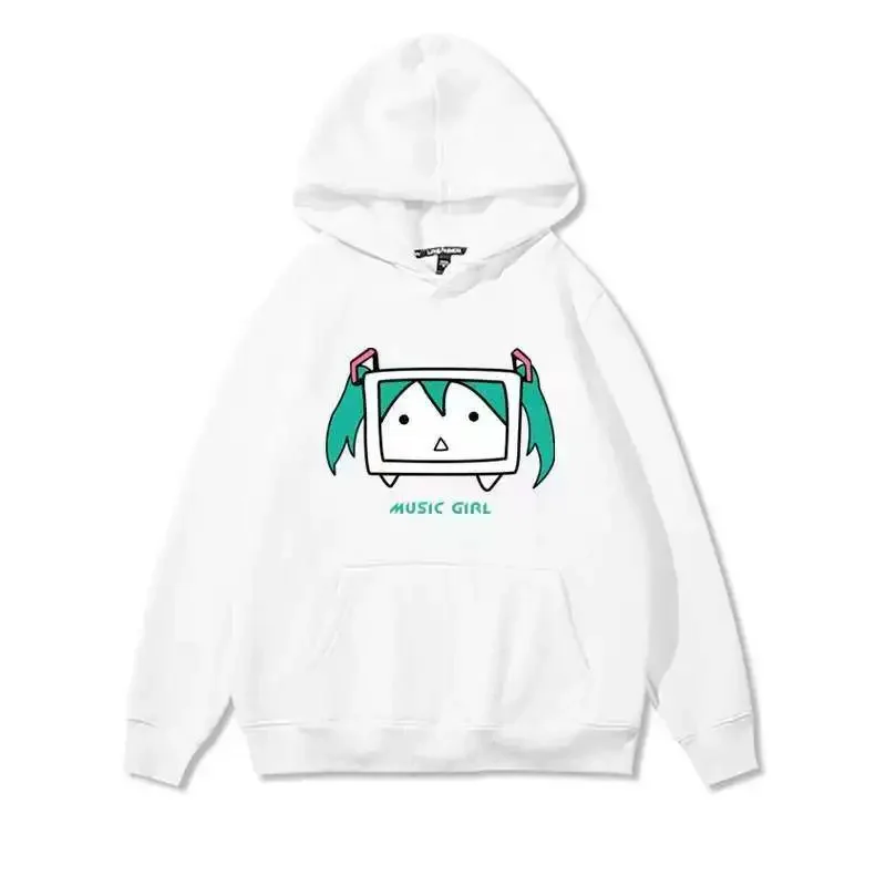 Kawaii Hatsune Miku Graphic Print Hoodie Kawaii Hatsune Miku Graphic Print Hoodie