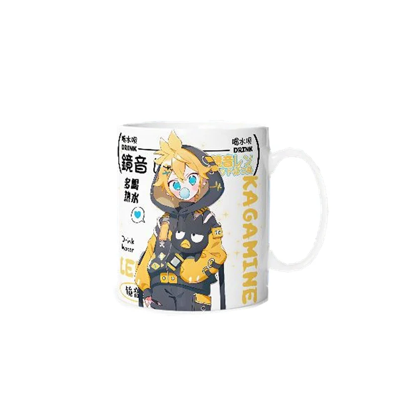 Kawaii Anime Kagamine Len And Badtz-Maru Mug