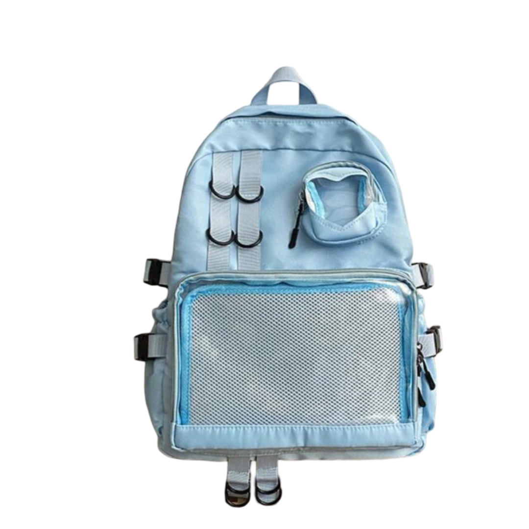 Kawaii Transparent Love Heart Backpack