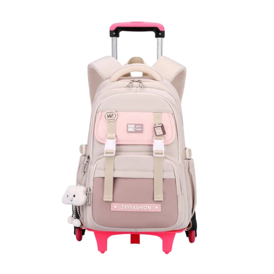 6Wheels Kawaii Rolling Backpack