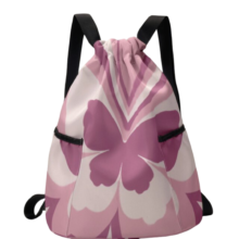 Kawaii Butterfly Pattern Printed Drawstring Backpack Kawaii Butterfly Pattern Printed Drawstring Backpack