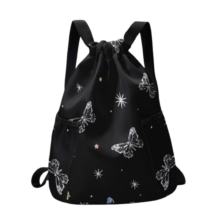 Butterfly Pattern Printed Kawaii Drawstring Backpack Butterfly Pattern Printed Kawaii Drawstring Backpack
