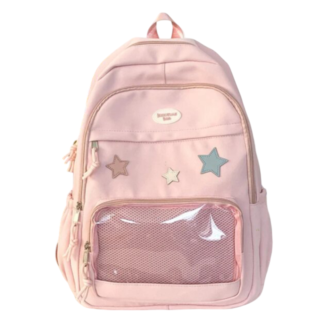 Kawaii Star Transparent Backpack