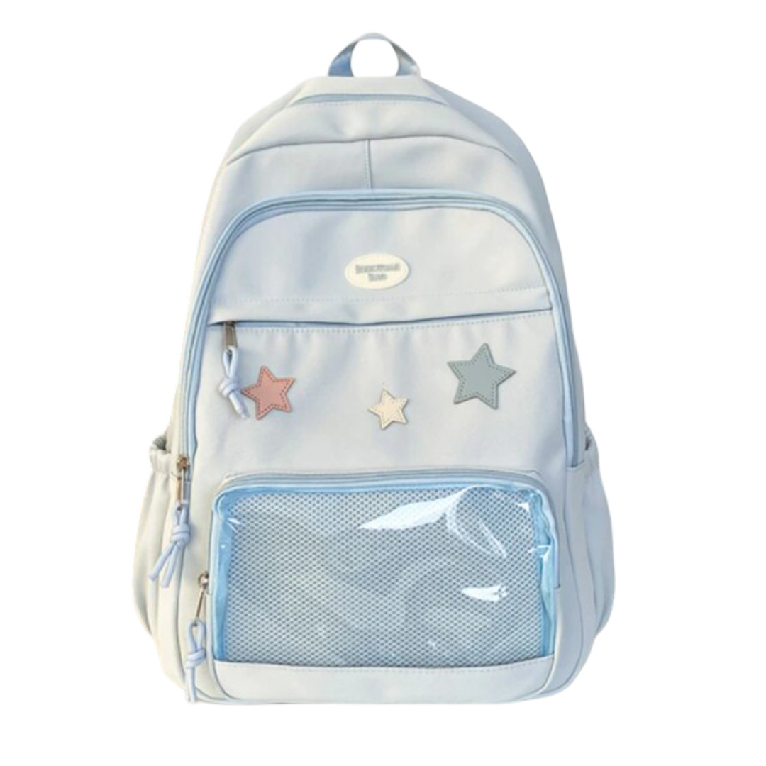 Kawaii Aesthetic Star Transparent Backpack