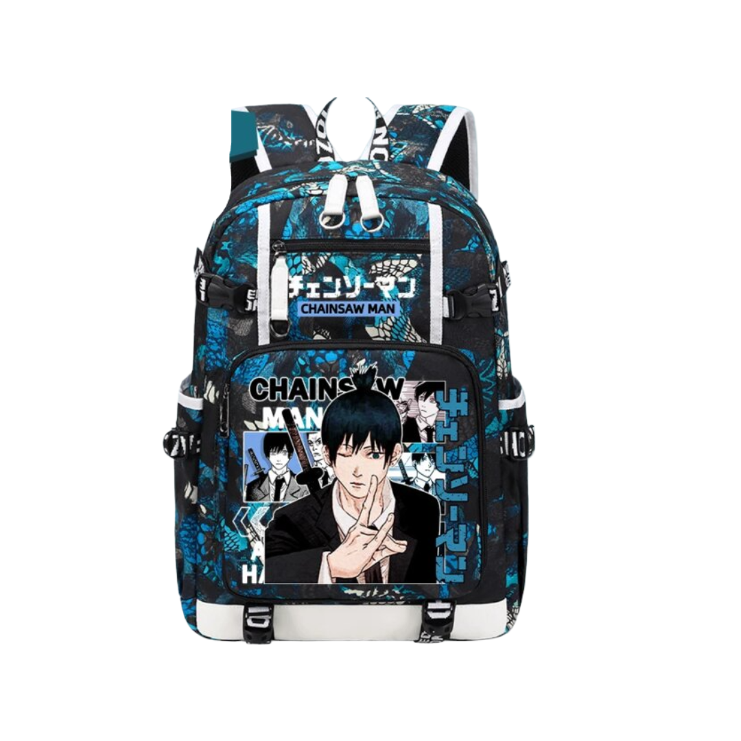 Anime Chainsaw Man Aki Hayakawa Kawaii Backpack