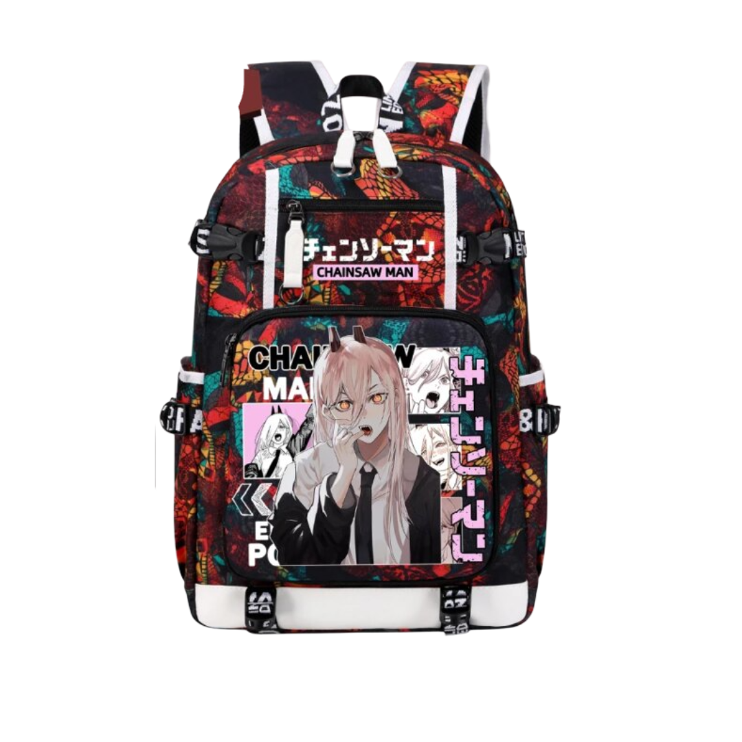Anime Chainsaw Man Power Kawaii Backpack