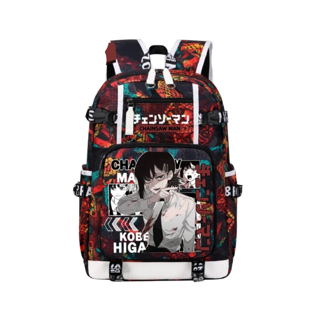 Anime Chainsaw Man Kobeni Higashiyama Kawaii Backpack