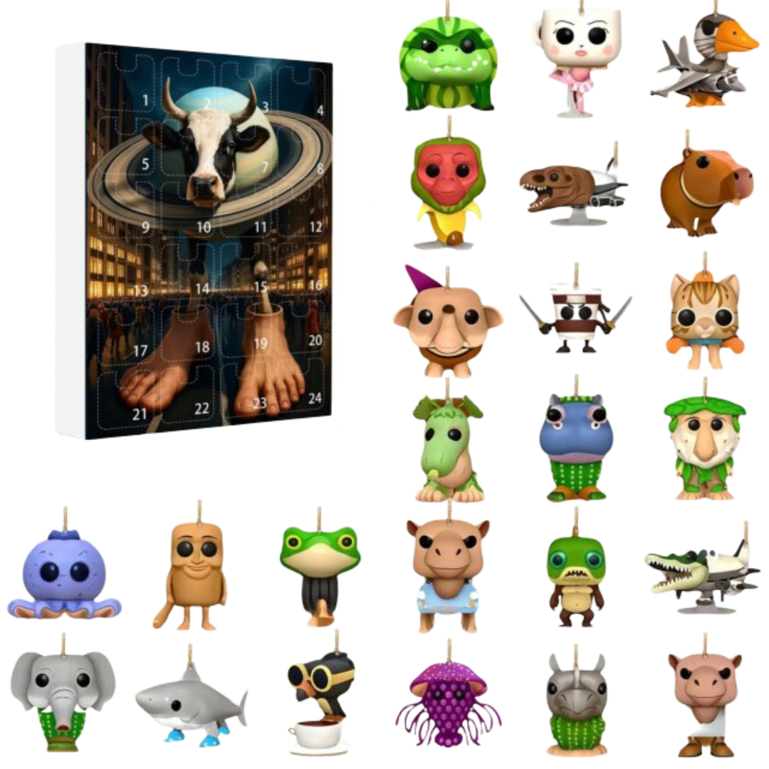 24Pcs Kawaii Christmas Italian Brainrot Advent Calendar