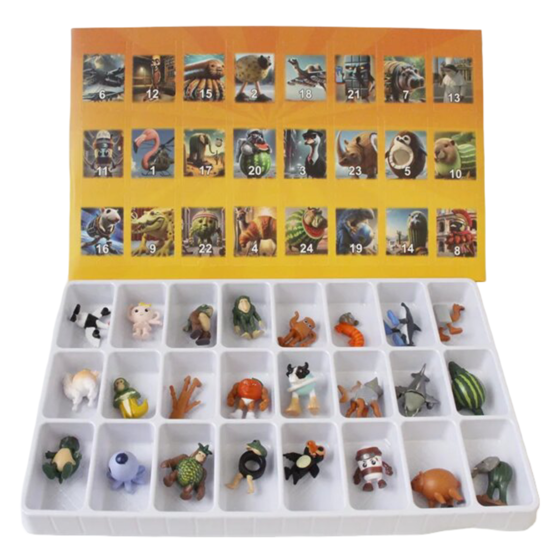 24Pcs Christmas Italian Brainrot Kawaii Advent Calendar