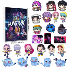Christmas Kawaii KPop Demon Hunters Huntrix Advent Calendar Acrylic Keychain Christmas Kawaii KPop Demon Hunters Huntrix Advent Calendar Acrylic Keychain