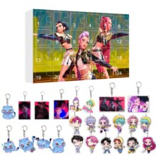 Kawaii KPop Demon Hunters Anime Advent Calendar With Keychain Kawaii KPop Demon Hunters Anime Advent Calendar With Keychain