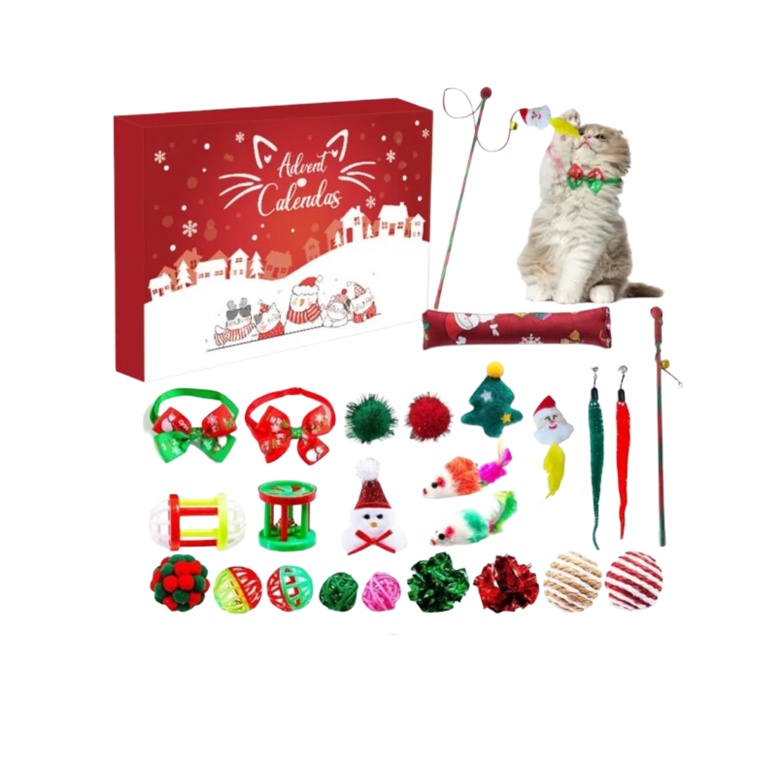 Kawaii Christmas Cat Advent Calendar With Blind Box