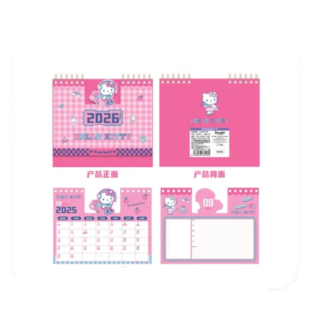 Kawaii Cartoon Hello Kitty Coil Calendar