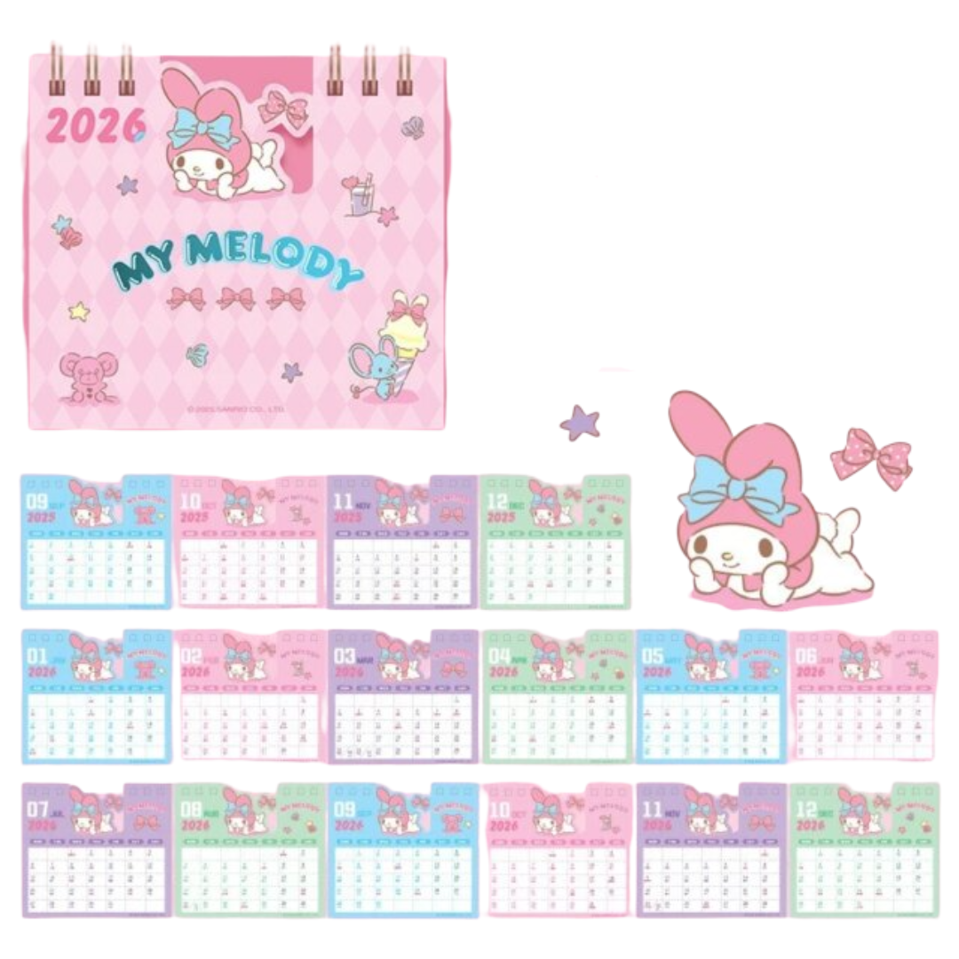 Kawaii Sanrio My Melody Calendar