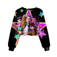 KPop Demon Hunters Crop Top Kawaii Sweatshirt KPop Demon Hunters Crop Top Kawaii Sweatshirt