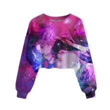 Kawaii Anime KPop Demon Hunters Crop Top Sweatshirt Kawaii Anime KPop Demon Hunters Crop Top Sweatshirt