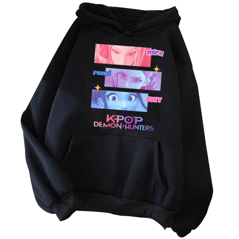 KPop Demon Hunters Anime Kawaii Printed Hoodie