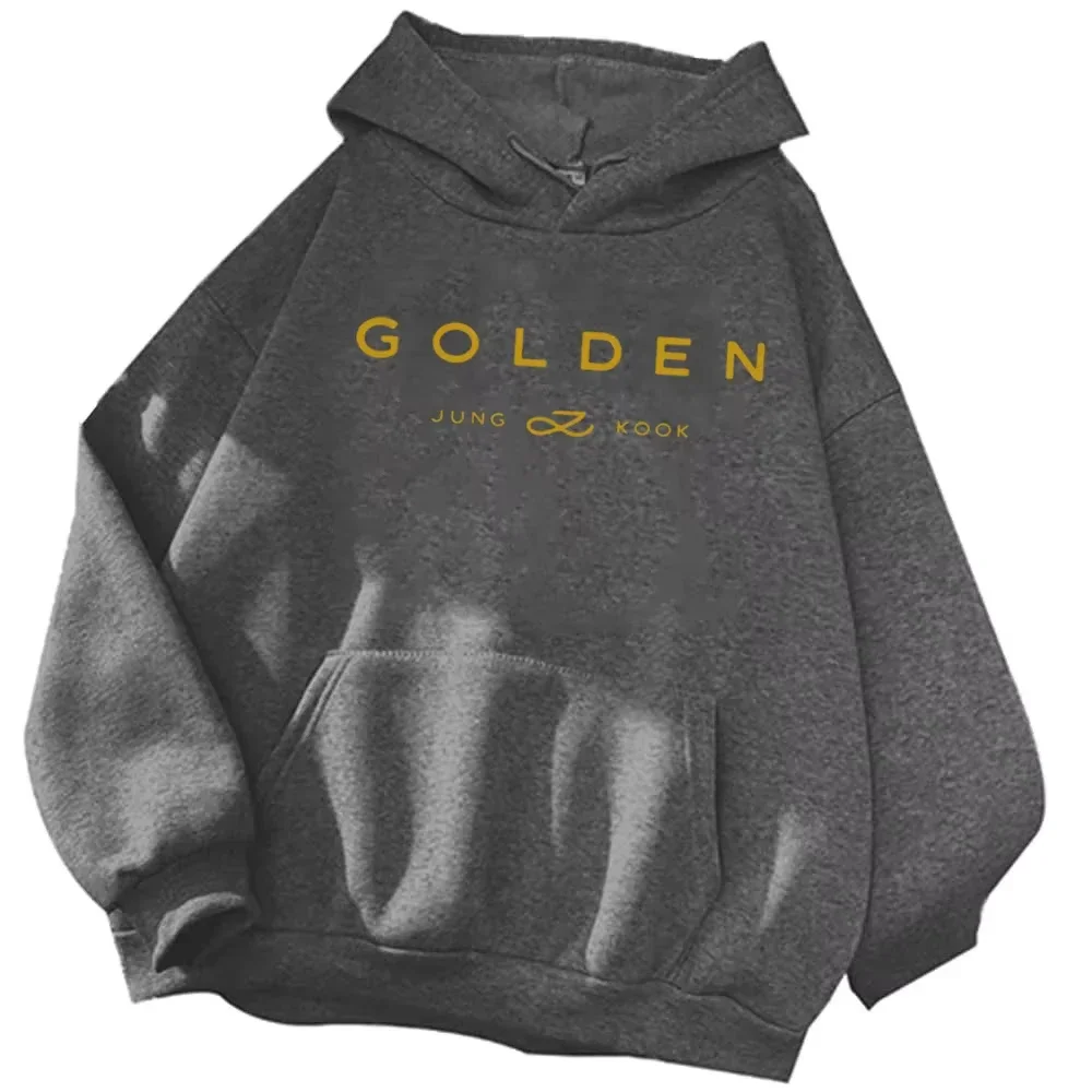 Kawaii Golden Jungkook Printed Hoodie