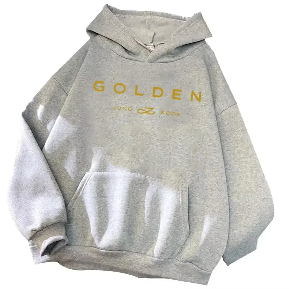 Kawaii Golden Jungkook Printed Hoodie