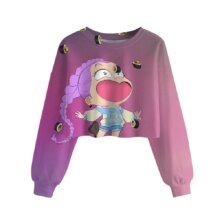 Kawaii Anime KPop Demon Hunters Rumi Crop Sweatshirts Kawaii Anime KPop Demon Hunters Rumi Crop Sweatshirts