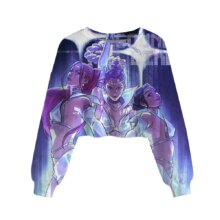 KPop Demon Hunters Kawaii Character Anime Crop Sweatshirts KPop Demon Hunters Kawaii Character Anime Crop Sweatshirts