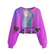 Kawaii KPop Demon Hunters Rumi Crop Sweatshirt Kawaii KPop Demon Hunters Rumi Crop Sweatshirt