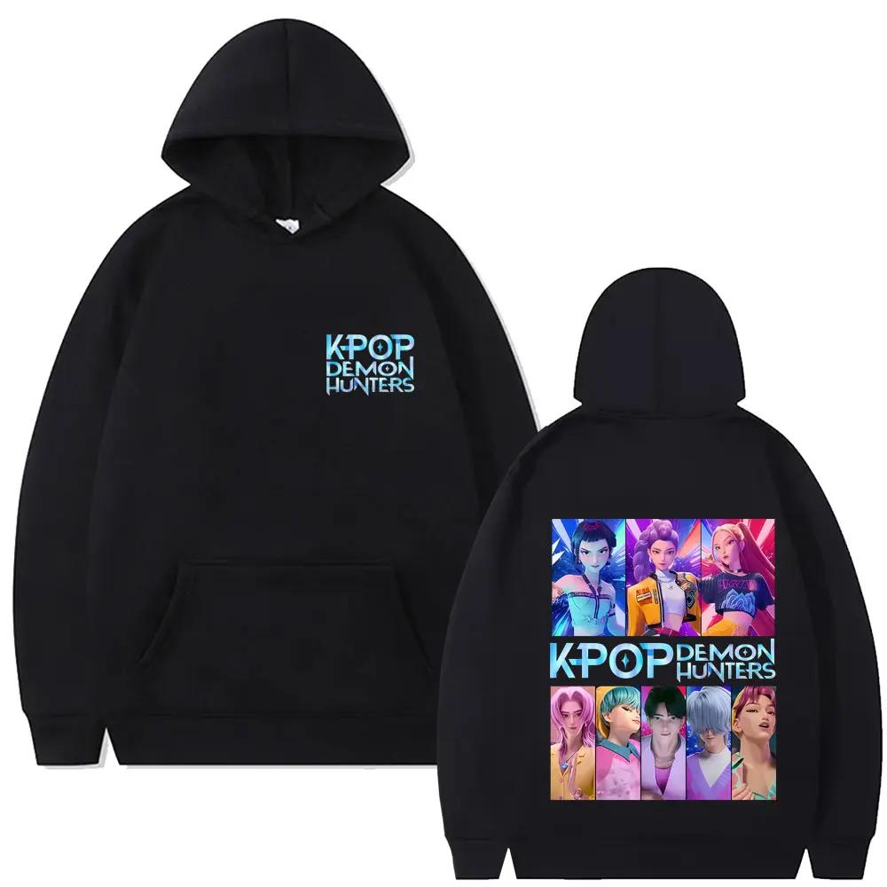 Kawaii KPop Demon Hunters Character Printing Hoodie