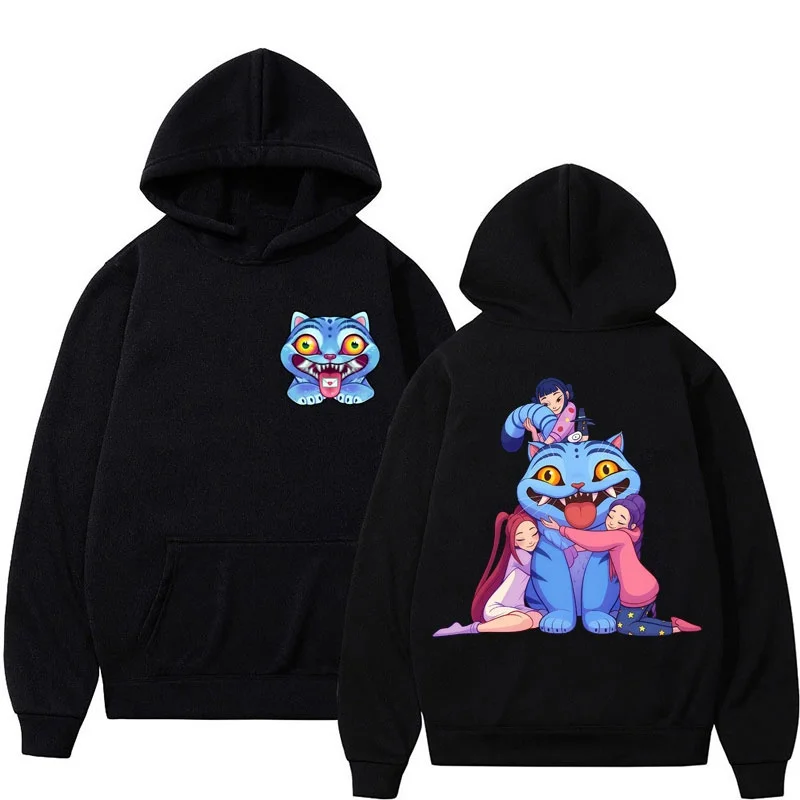 Kawaii KPop Demon Hunter Anime Derpy Tiger Hoodie