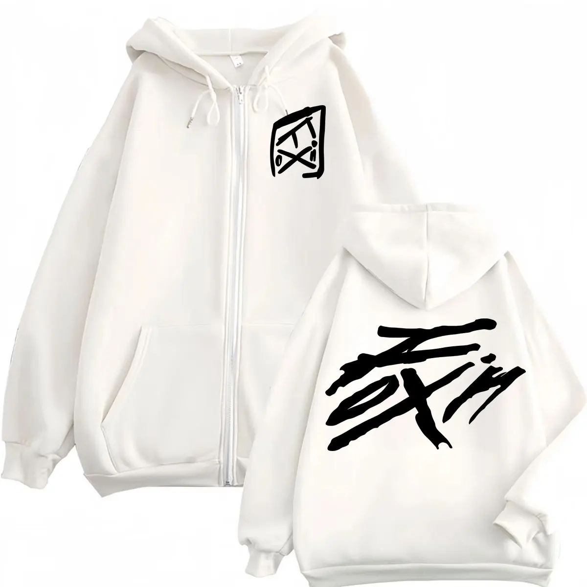 Kawaii Ateez Fixon Zipper Hoodies