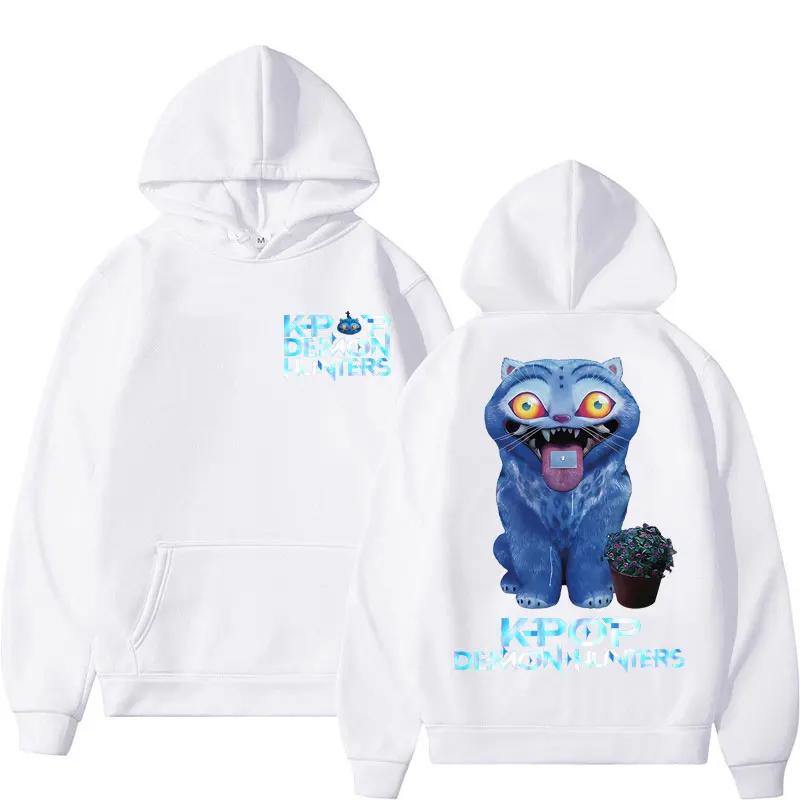Kawaii Anime KPop Demon Hunters Derpy Tiger Casual Hoodie