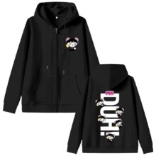 Korean Kpop P1Harmony 2025 DUH Cartoon Style Print Zipper Hoodie Cat Funny Meme Zip Up Jacket Men Women Fashion Hip Hop Hoodies Korean Kpop P1Harmony 2025 DUH Cartoon Style Print Zipper Hoodie Cat Funny Meme Zip Up Jacket Men Women Fashion Hip Hop Hoodies