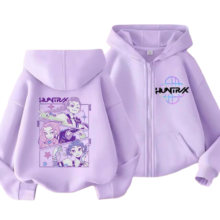 Anime KPop Demon Hunters Kawaii Polyester Hoodie Anime KPop Demon Hunters Kawaii Polyester Hoodie