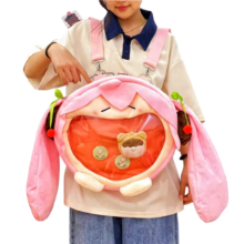 Kawaii Anime Hatsune Miku And Pompompurin Plush Backpack Kawaii Anime Hatsune Miku And Pompompurin Plush Backpack