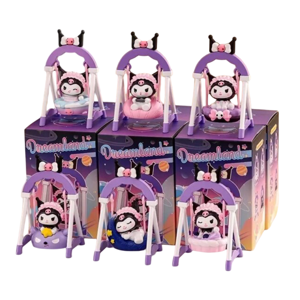 6Pcs/Set Kawaii Sanrio Kuromi Swing Toy