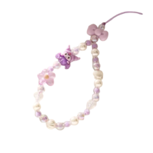 Kawaii Cartoon Sanrio Kuromi Mobile Phone Beaded Lanyard Kawaii Cartoon Sanrio Kuromi Mobile Phone Beaded Lanyard
