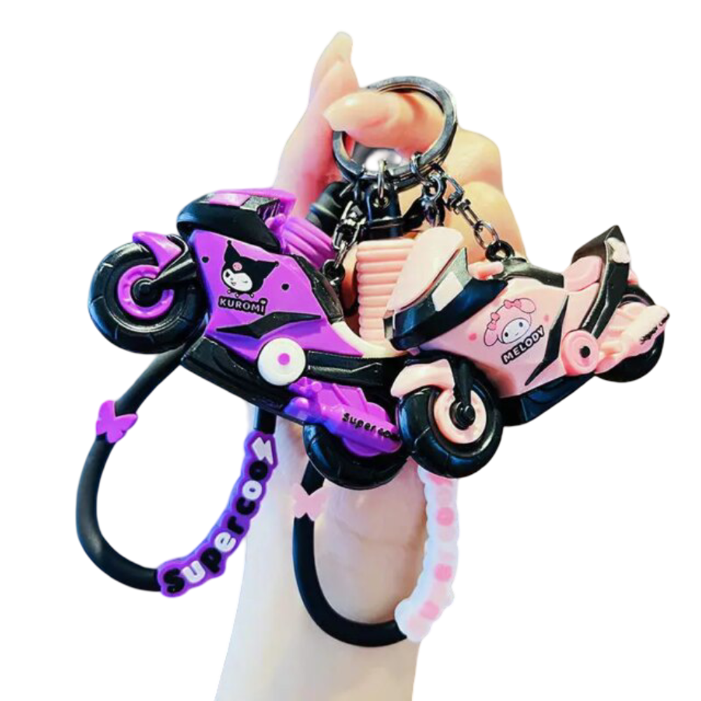 2Pcs Kawaii Anime Sanrio Kuromi And My Melody Keychain