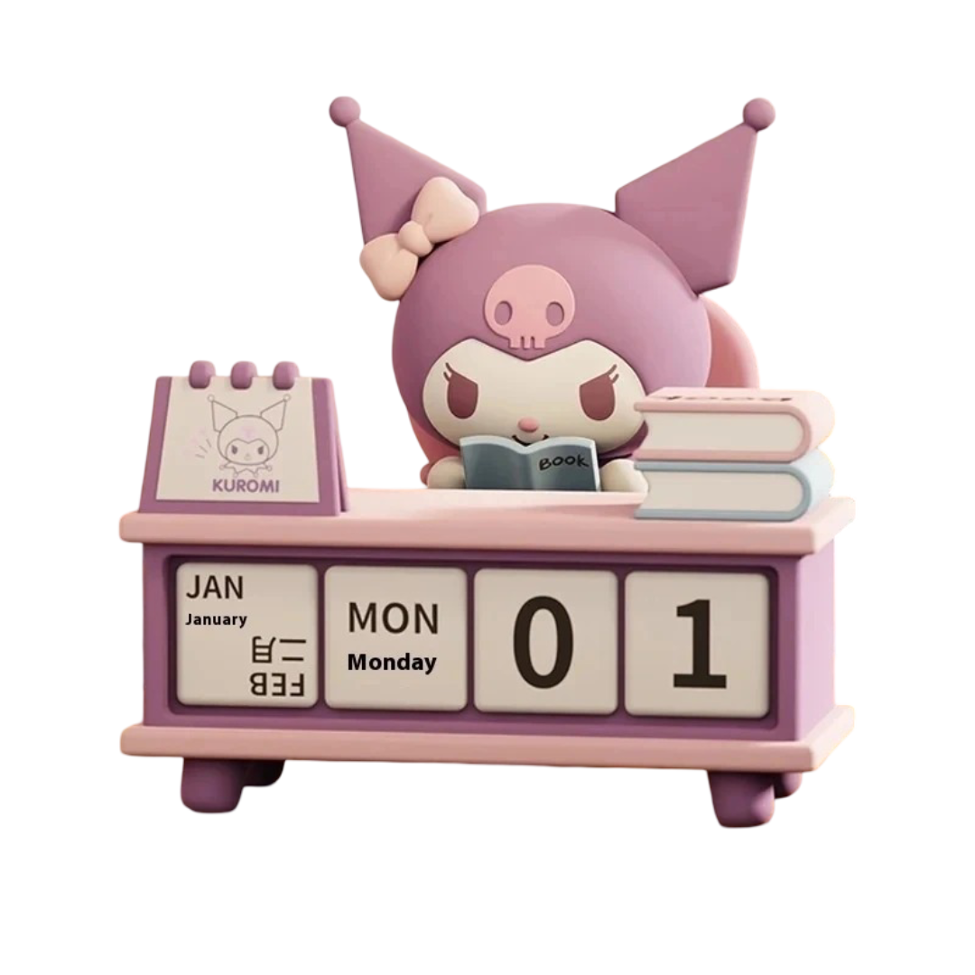 Anime Sanrio Kawaii Kuromi Desk Calendar