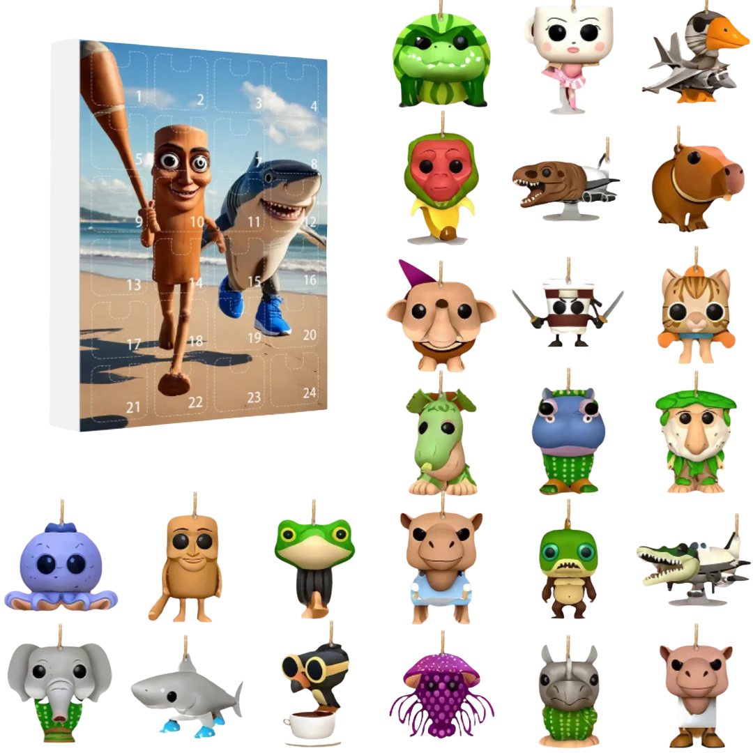 Kawaii Anime Italian Brainrot Christmas Advent Calendar