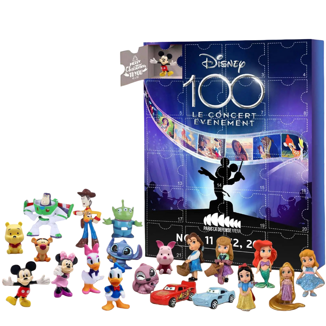 Kawaii Christmas Cartoon Character Advent Calendar