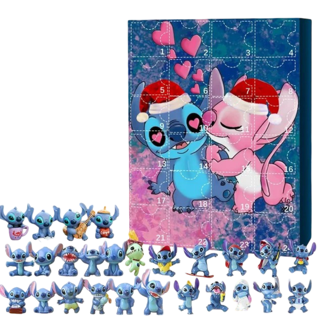 Kawaii Stitch And Angel Christmas Advent Calendar