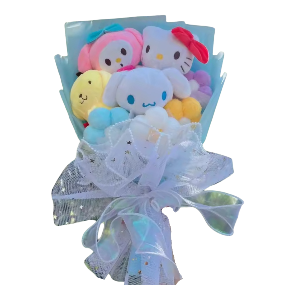 30cm Kawaii Anime Sanrio Character Plush Bouquet