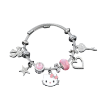Kawaii Sanrio Anime Hello Kitty Metal Bracelet Kawaii Sanrio Anime Hello Kitty Metal Bracelet