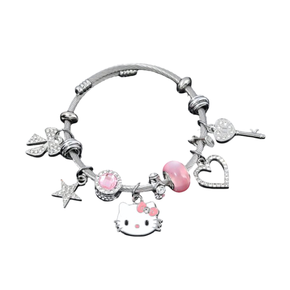 Kawaii Sanrio Anime Hello Kitty Metal Bracelet