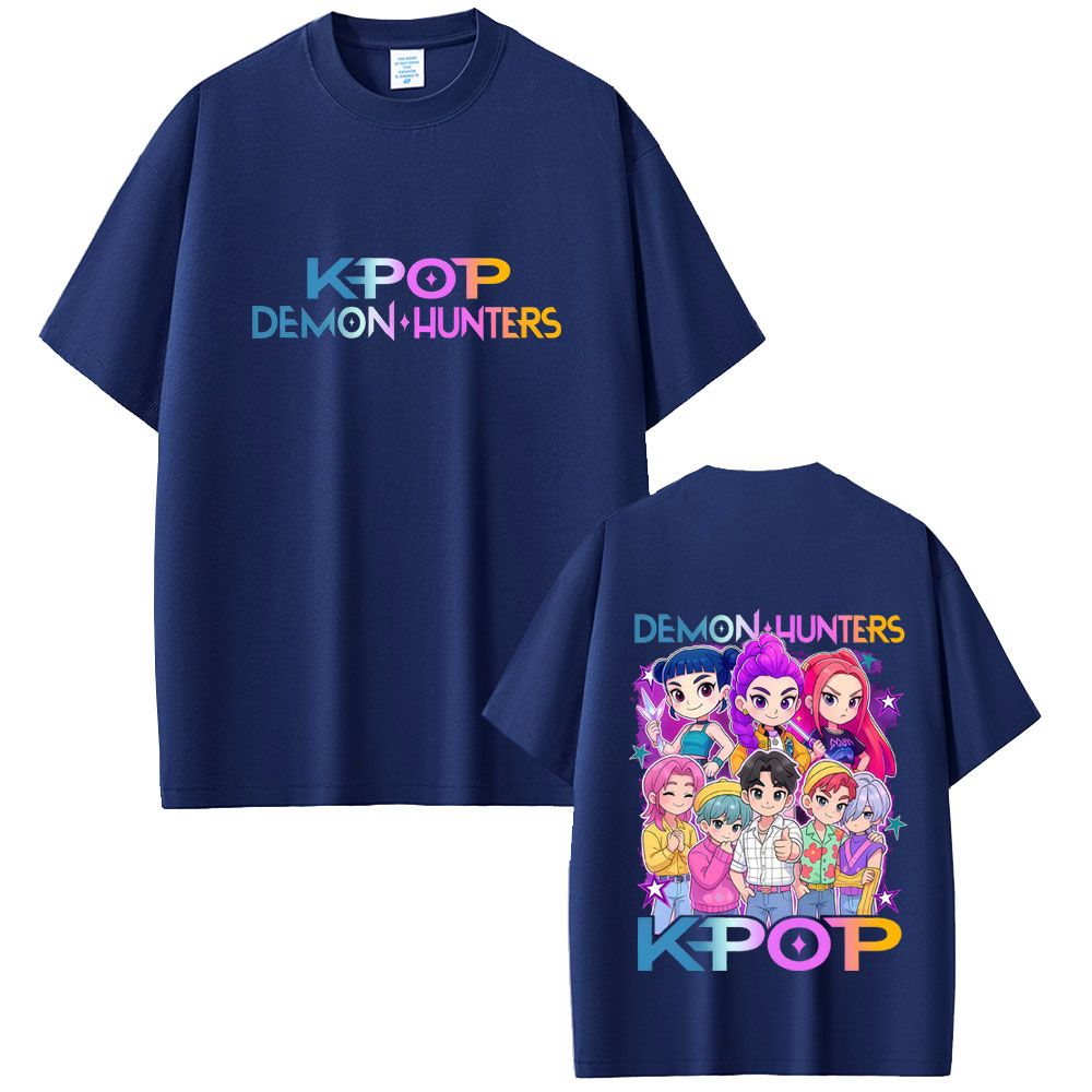 KPop Demon Hunters Kawaii Character And Saja Boys T-Shirt