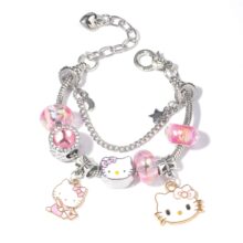 Kawaii Cartoon Hello Kitty Beaded Bracelet Kawaii Cartoon Hello Kitty Beaded Bracelet